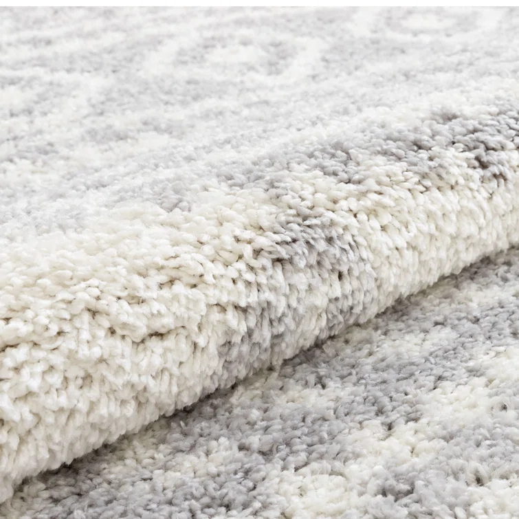 Marandia Geometric Gray Area Rug