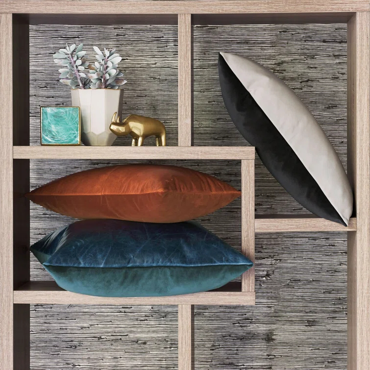 Tudor Rectangular Leather Pillow Cover & Insert