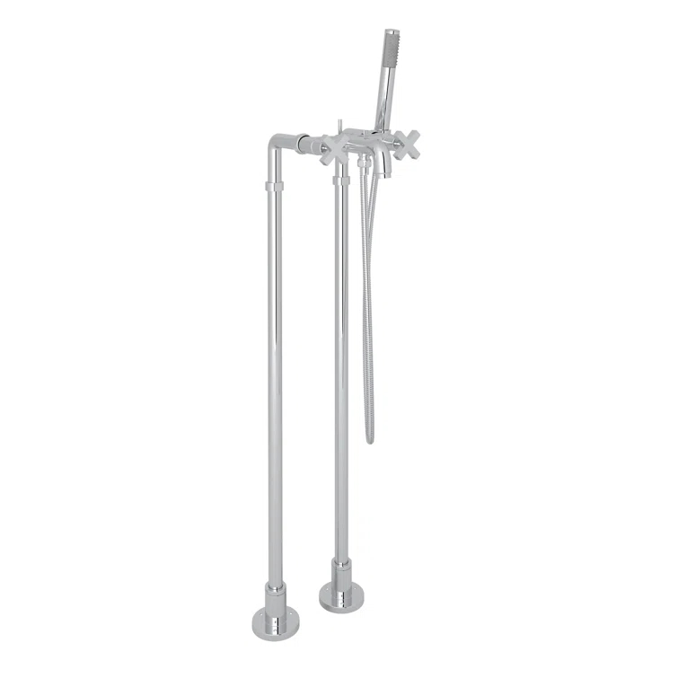 Lombardia Floor Mount Tub Filler