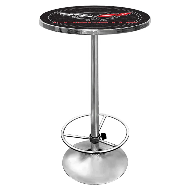 Trademark Global Round Metal Base Dining Table