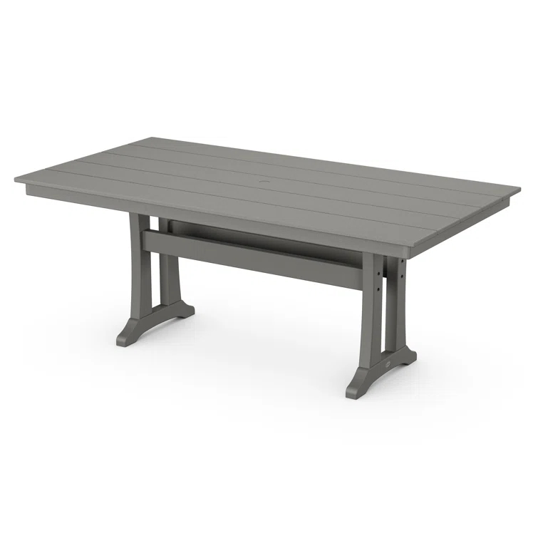 Farmhouse Trestle 37.75" x 72.25" Dining Table
