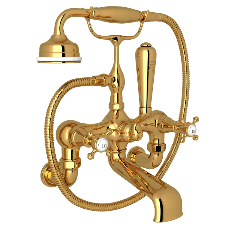 Georgian Era Exposed Wall Mount Tub Filler