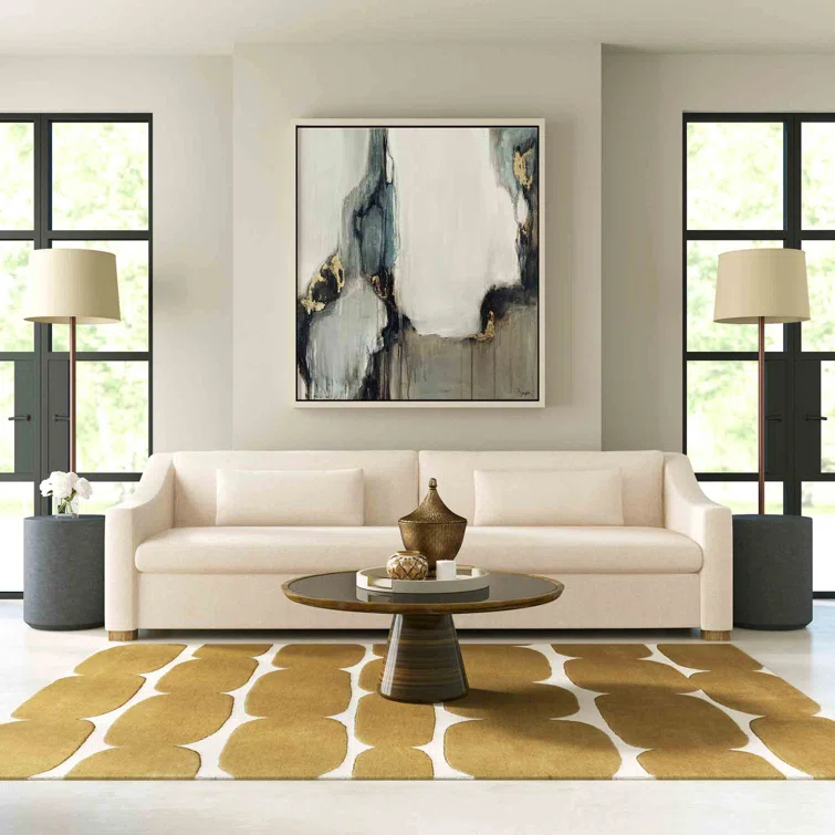 Brick Road Mustard Yellow/Ivory Rug