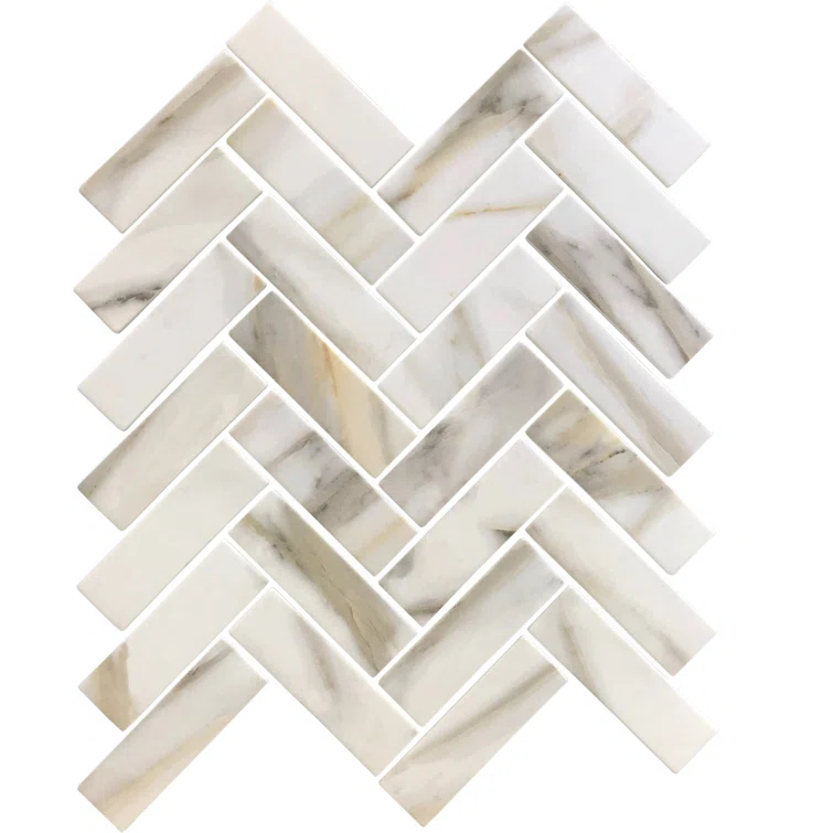 1.2" x 3.9" Glass Mosaic Wall & Floor Tile