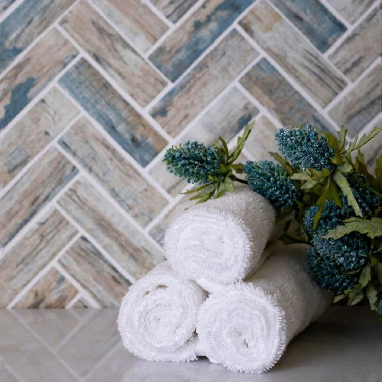 1.2" x 3.9" Glass Mosaic Wall & Floor Tile
