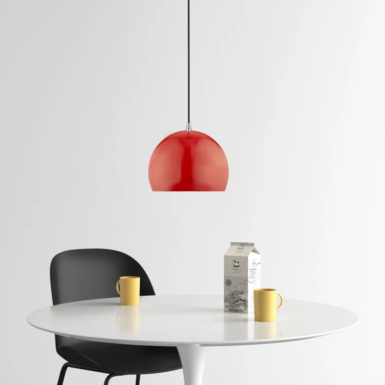 Schultz Single Light Metal Dimmable Pendant