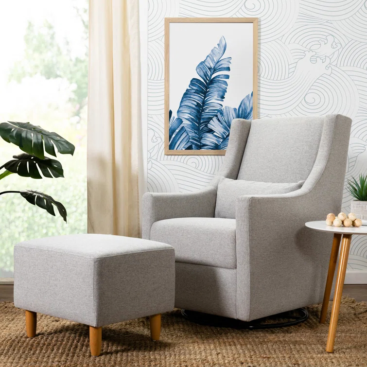 Toco Swivel Glider with Ottoman Set