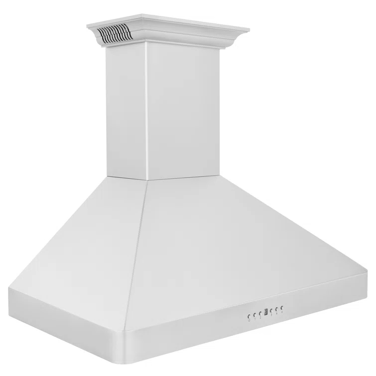 30 in. ZLINE CrownSoundDucted Vent Wall Mount Range Hood in Stainless Steel W/ Bluetooth Speakers (KF2CRN-BT-30)