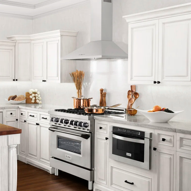 ZLINE 30 in. Convertible Vent Convertible Vent Wall Mount Range Hood in Stainless Steel (KL2-30)