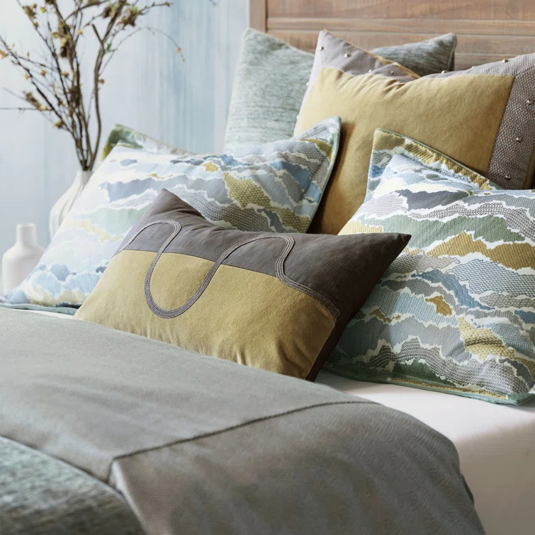 Standard Size Multicolor Cotton Embroidered Pillow Sham