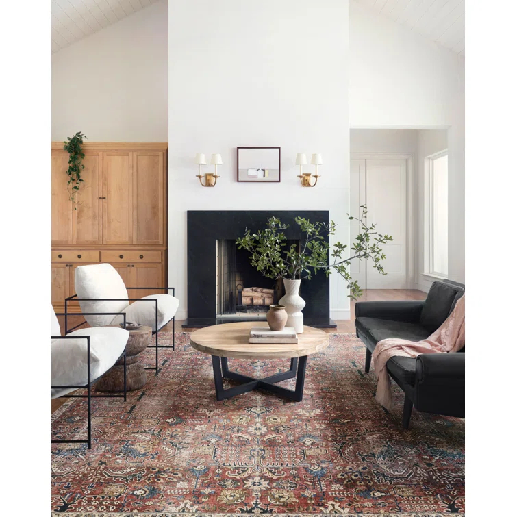 Chris Loves Julia x Loloi Jules Oriental Merlot Rug