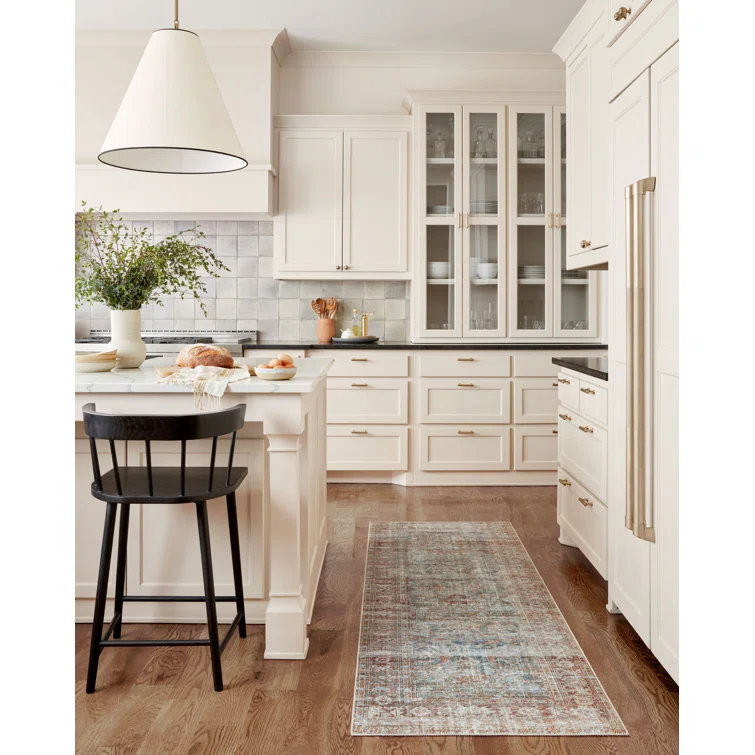 Chris Loves Julia x Loloi Jules Oriental Lagoon/Brick Area Rug