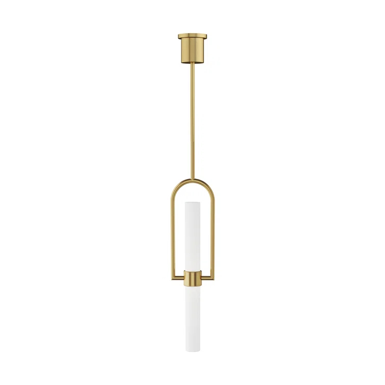 Calumn Natural Brass LED Pendant - Indoor/Outdoor Elegance