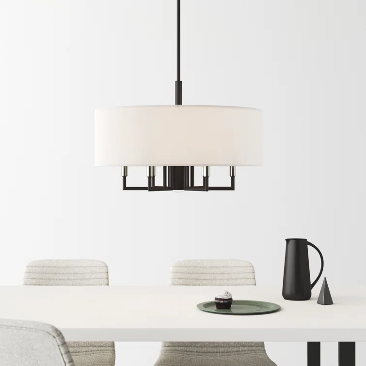 Moonlighter 7 Light Metal Dimmable Drum Chandelier