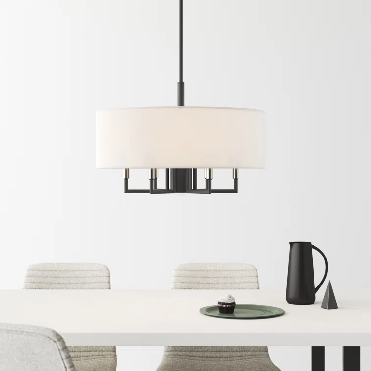 Moonlighter 7 Light Metal Dimmable Drum Chandelier