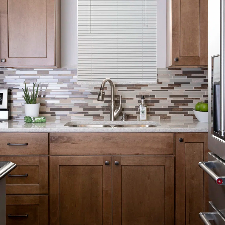 Bridges Kitchen Cabinet Handles, Solid Core Drawer Pulls for Cabinet Doors, 5 1/16" (128mm)