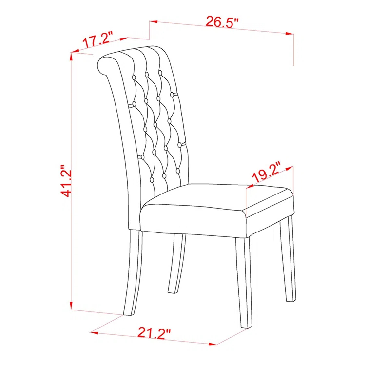 3 - Piece Solid Wood Dining Set