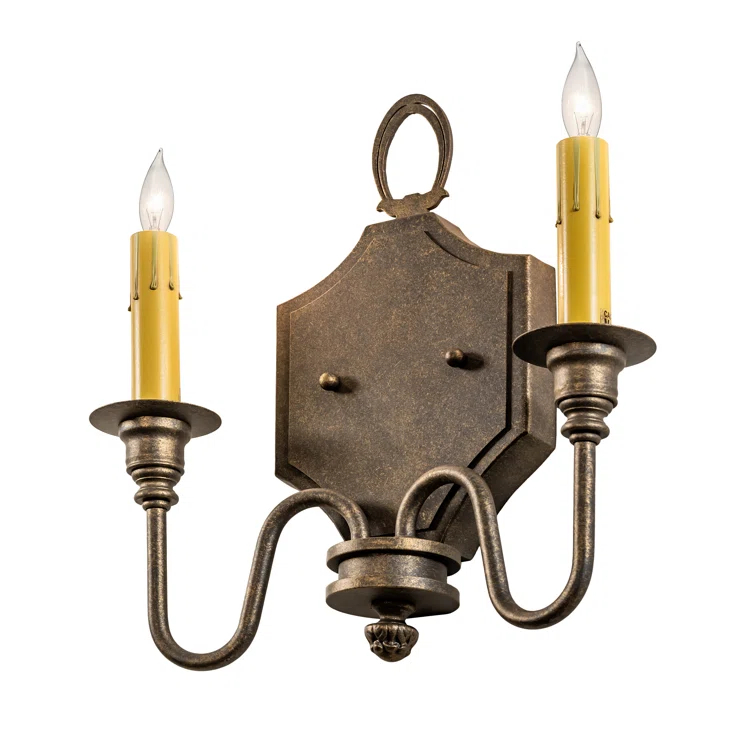 Meyda Lighting Paquita Steel Candle Wall Light