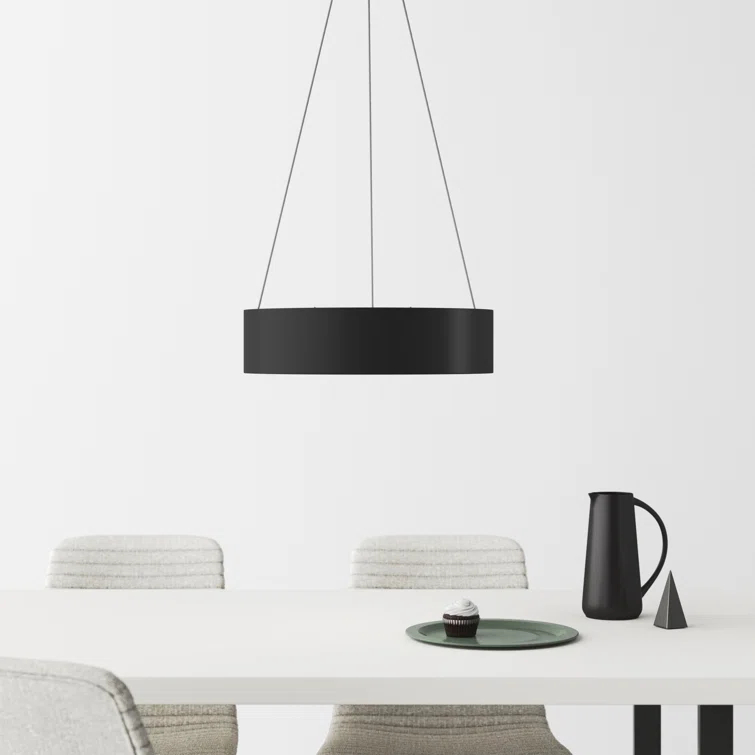 Fynn Single Light Steel Dimmable LED Pendant