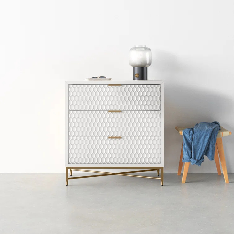 AllModern Capra 3 Drawer 32" W Chest & Reviews | AllModern