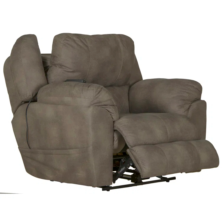 Booher Power Lay Flat Recliner with Adjustable Headrest & Lumbar and Therapeutic Heat & Massage