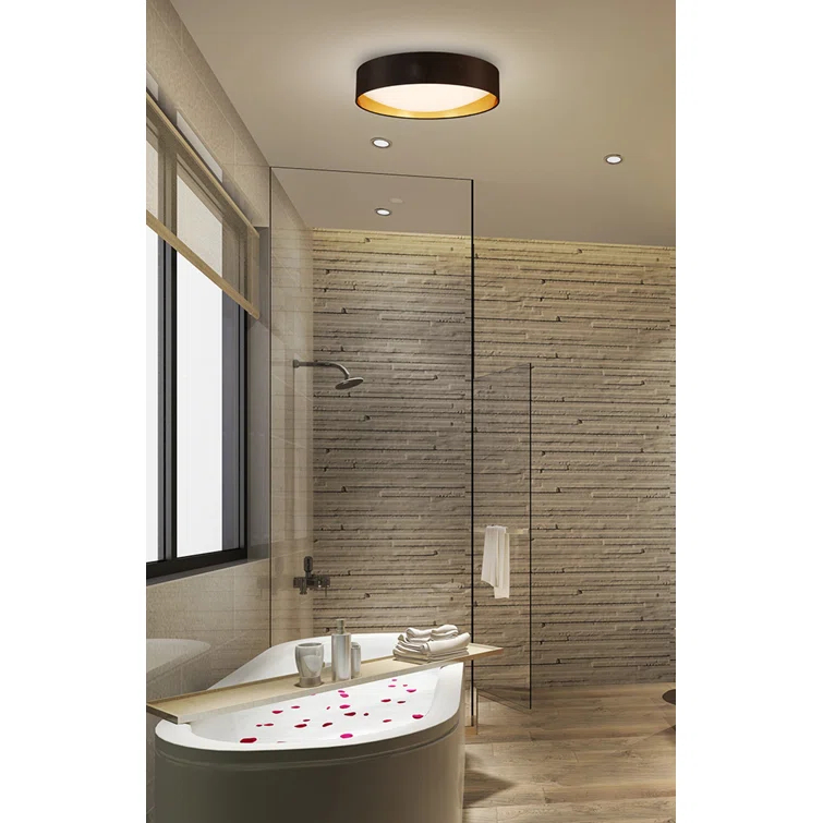 Murphie Single Light Fabric LED Flush Mount