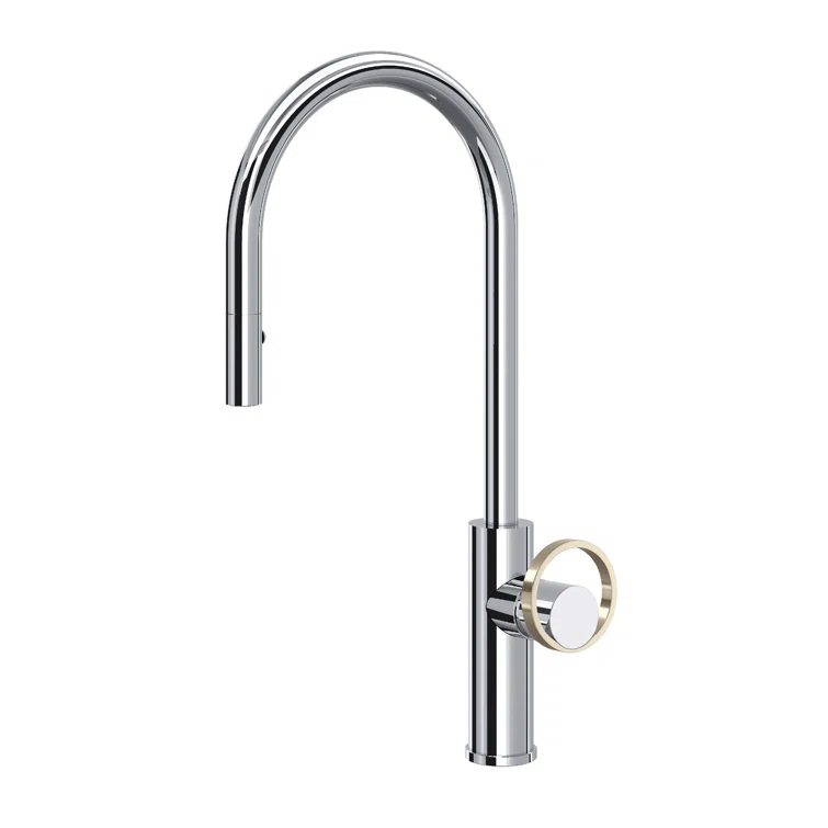 Myrina Pull-Down Kitchen Faucet With C-Spout