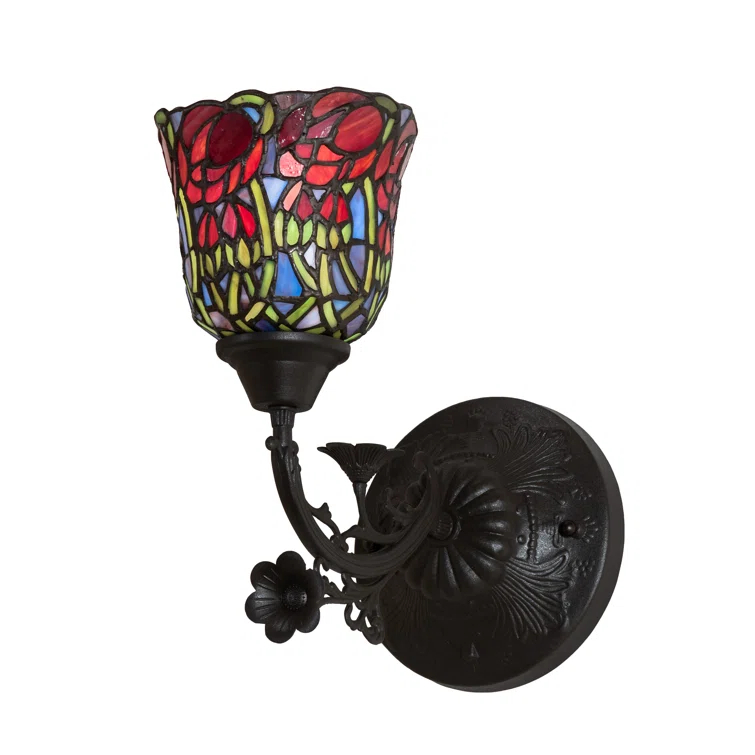 Rosebud Copper Armed Sconce