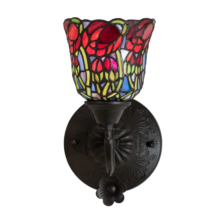 Rosebud Copper Armed Sconce