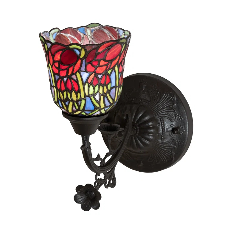Rosebud Copper Armed Sconce