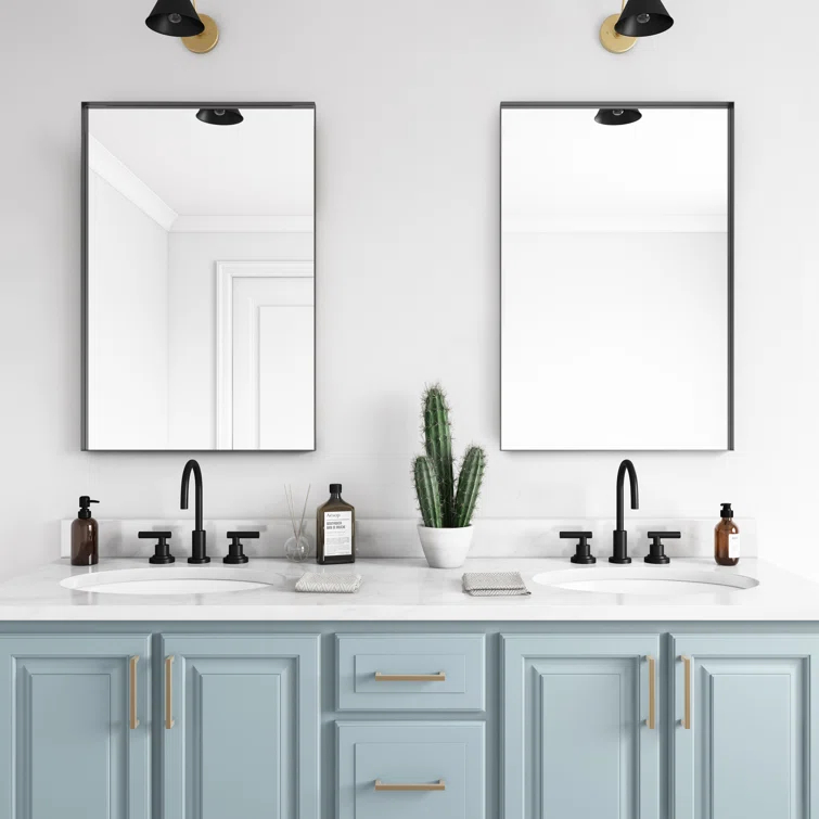 Carey Metal Flat Wall Mirror