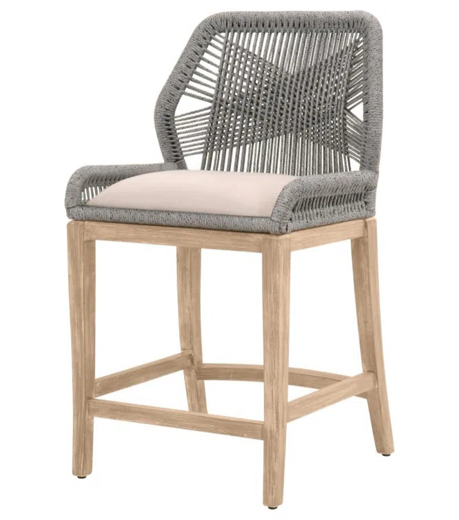 LOOMLAN Solid Wood Counter Stool