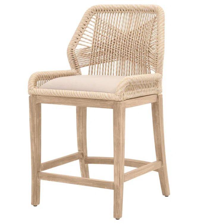 LOOMLAN Solid Wood Counter Stool