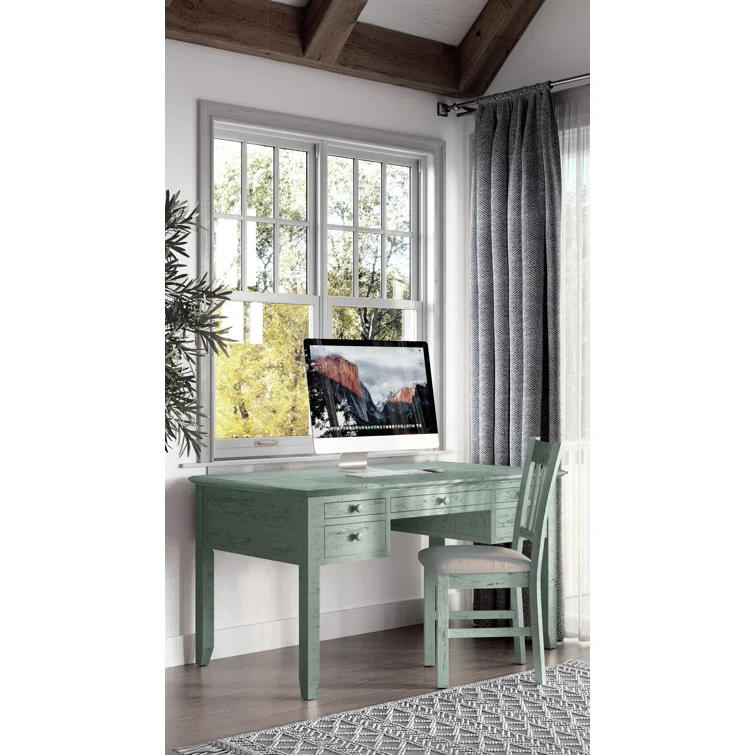 Jofran Rustic Shores Coastal Style Upholstered Desk Chair