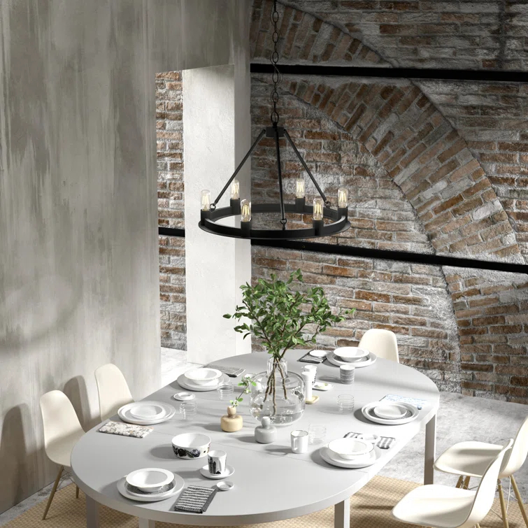 Hunter Saddlewood 6 Light Chandelier Ceiling Light Fixture