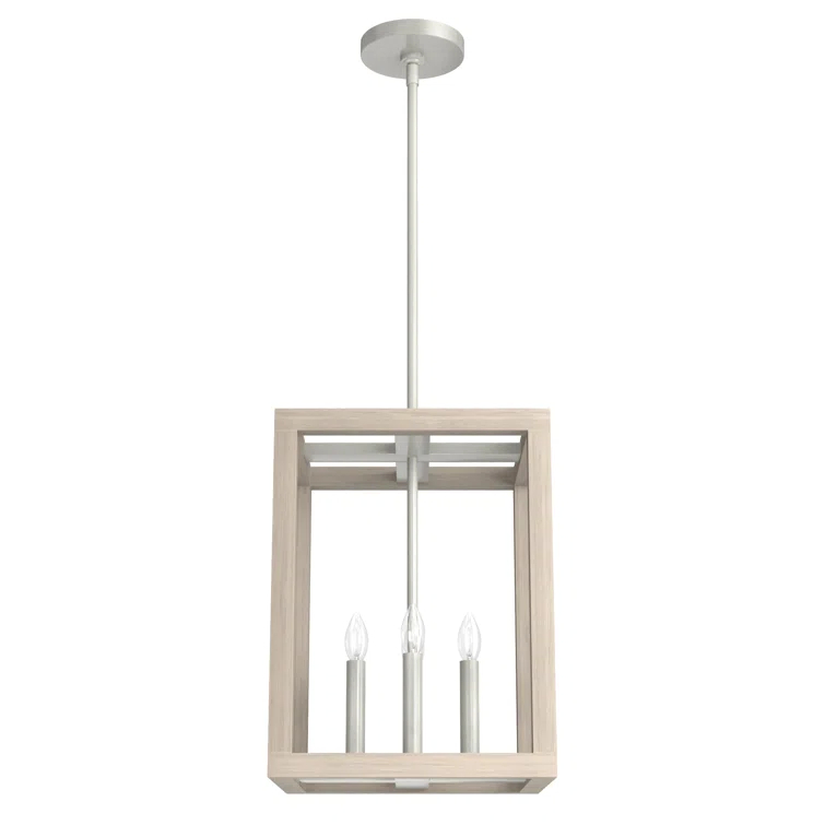 Hunter Fan Squire Manor 4 - Light Lantern Rectangle Chandelier