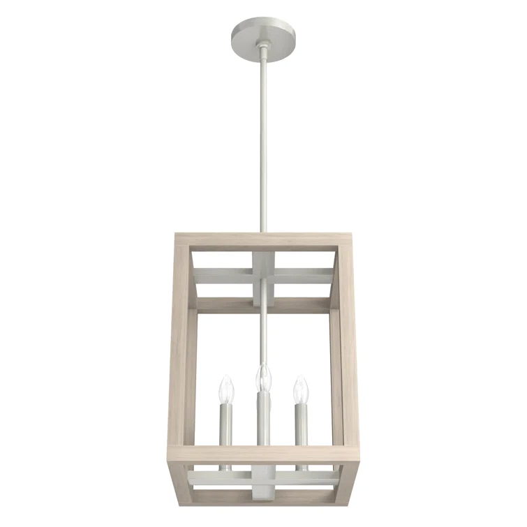 Hunter Fan Squire Manor 4 - Light Lantern Rectangle Chandelier