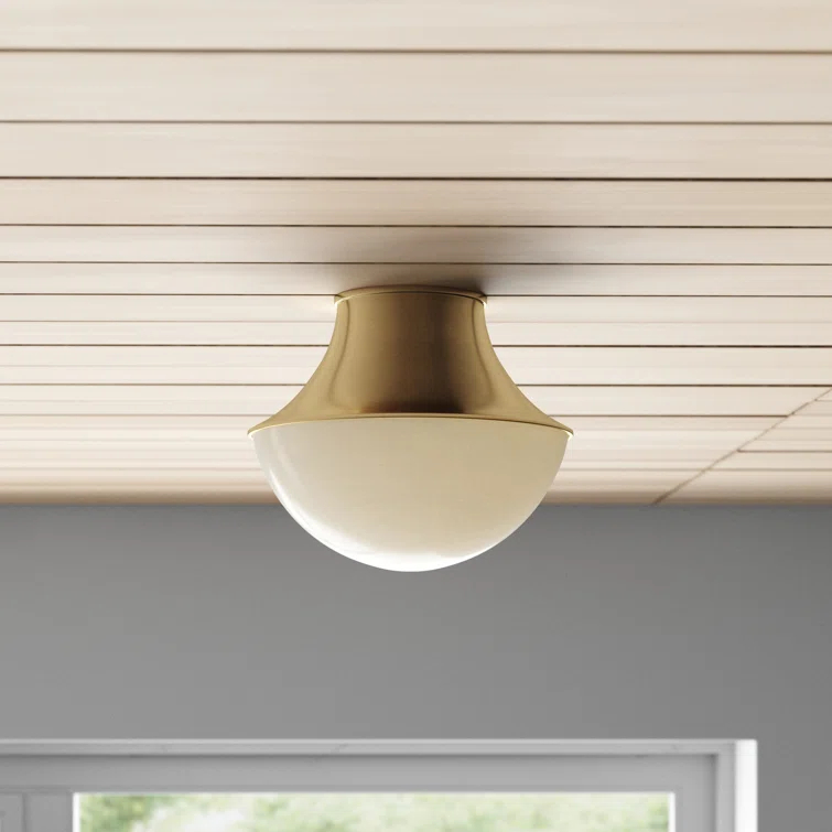 Randi Flush Mount Light - Brass