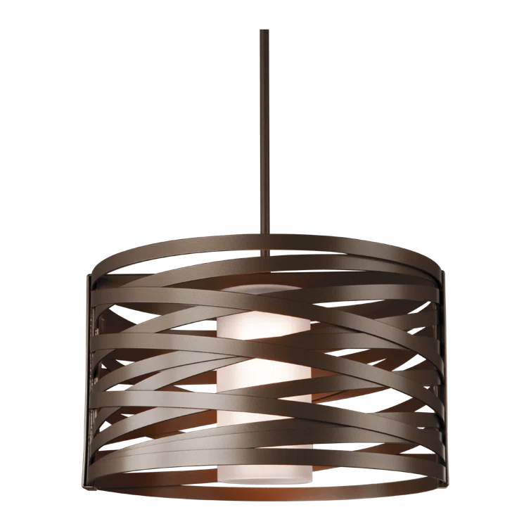 Tempest Exposed Bulb Drum Chandelier