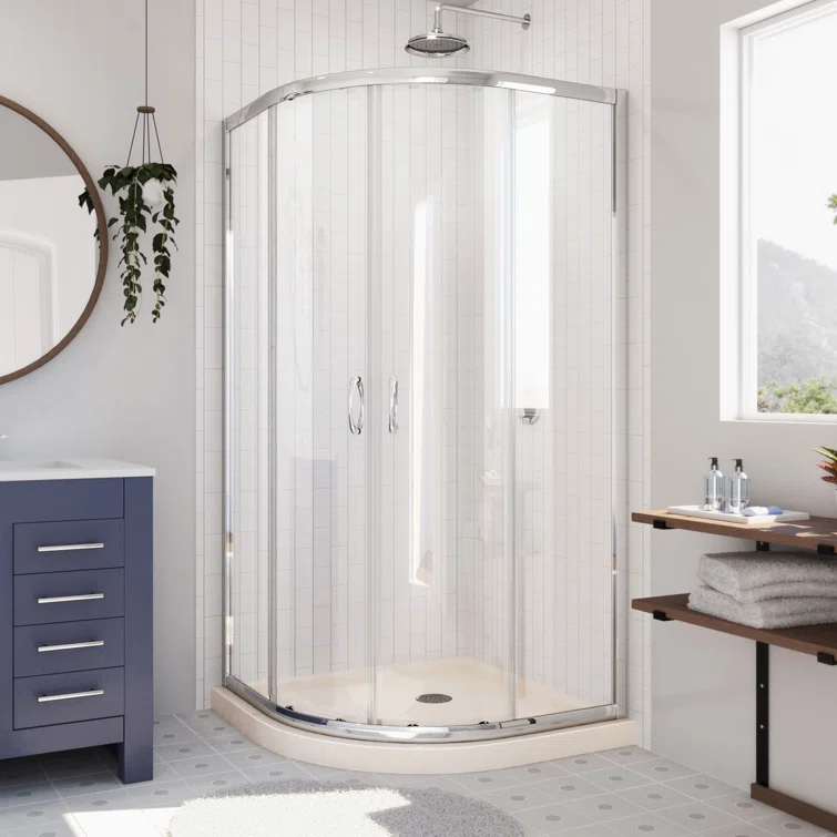 DreamLine DL-6703-22-01 Prime 38" x 74.75" Rectangle Sliding Shower Enclosure with Base Included