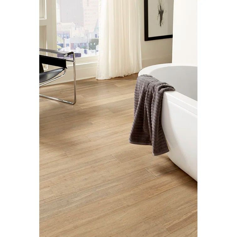 Islander Flooring Bamboo 7mm Thick x 5.12" Width x 36.22" Length Waterproof Engineered Bamboo Flooring