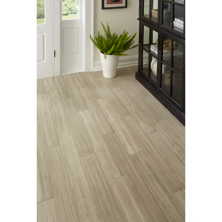 Islander Flooring Bamboo 7mm Thick x 5.12" Width x 36.22" Length Waterproof Engineered Bamboo Flooring