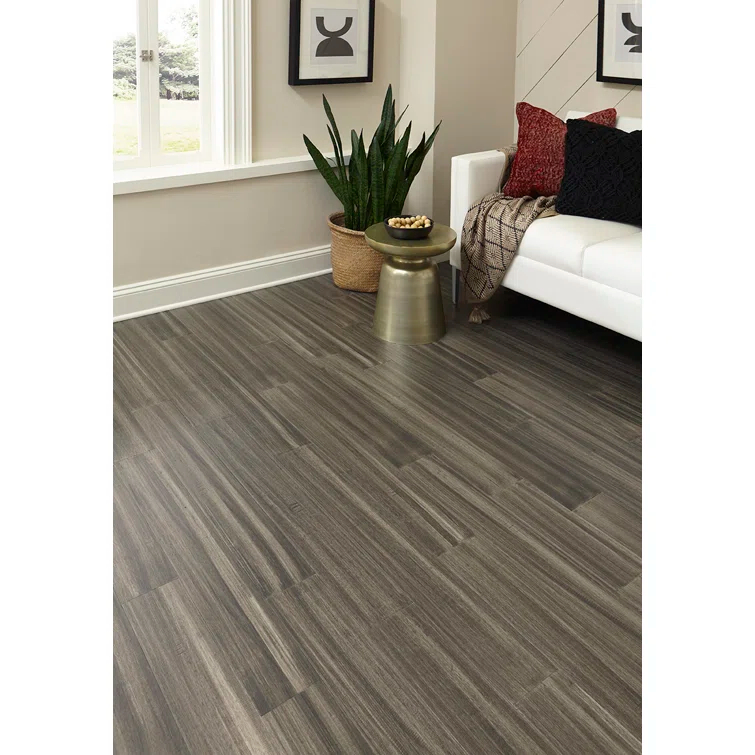 Islander Flooring Bamboo 7mm Thick x 5.12" Width x 36.22" Length Waterproof Engineered Bamboo Flooring