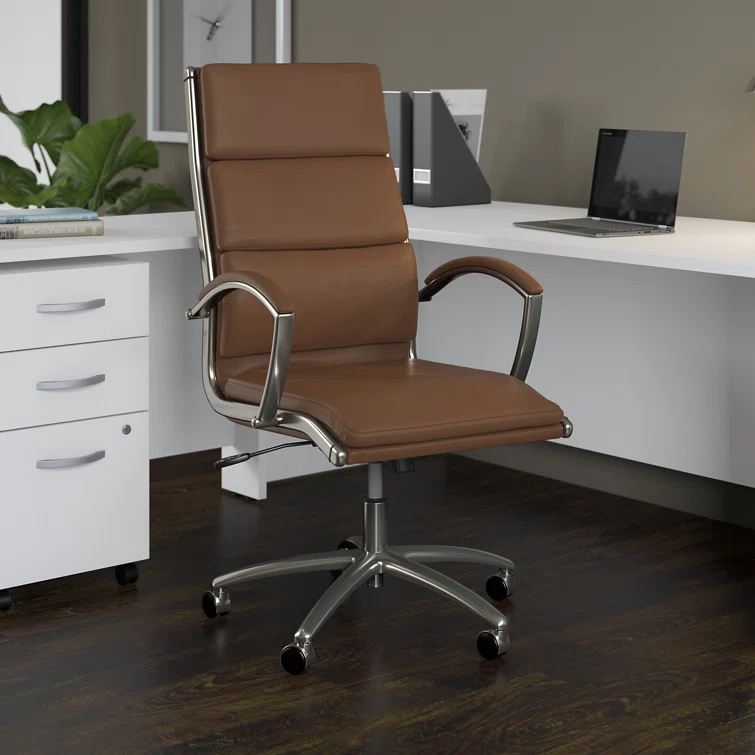 Bush Business Furniture Bush Business Furniture Studio C High Back Leather Executive Office Chair