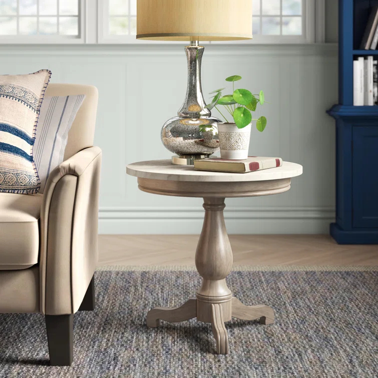 Aberdale End Table with Marble Top