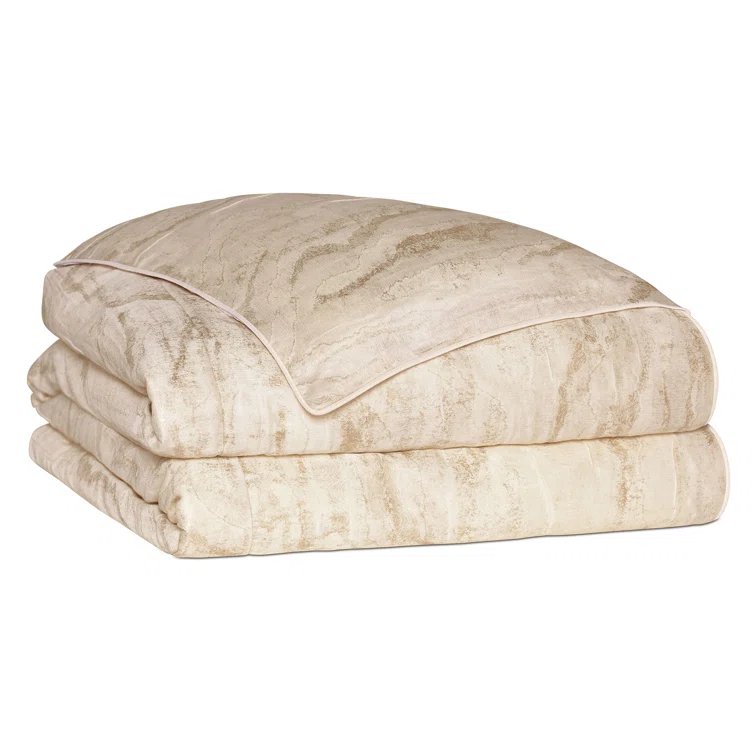 Halo Glam Striped Duvet Cover Set