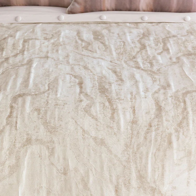 Halo Glam Striped Duvet Cover Set