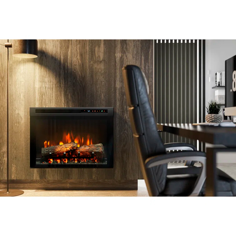 Dimplex Nova Multi-Fire XHD Plug-In Electric Fireplace Insert with Realistic Logs - 1000 SQ FT, Ceramic Heater