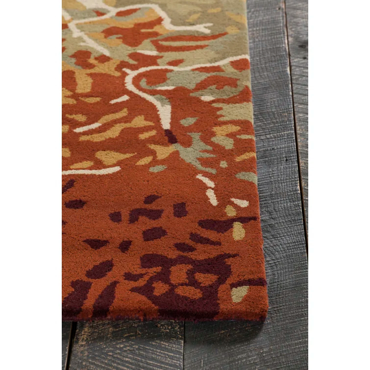 Nirvana Wool Floral Area Rug