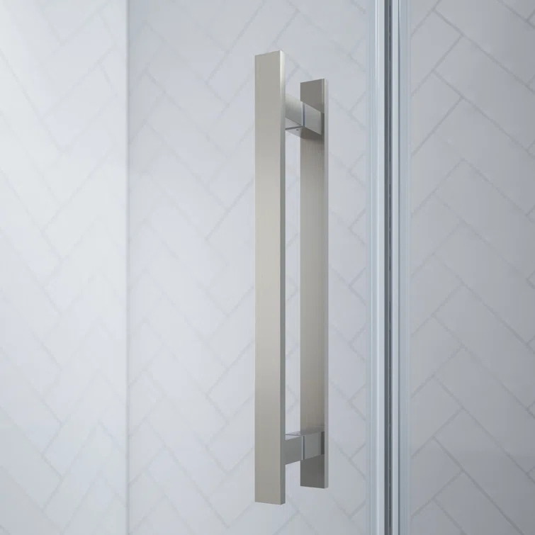 Endless Tampa-Pro 57" W x 72" H Corner Frameless Shower Kit, Door, Panel